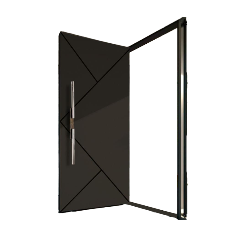 Premium durable modern Matte black pivot door