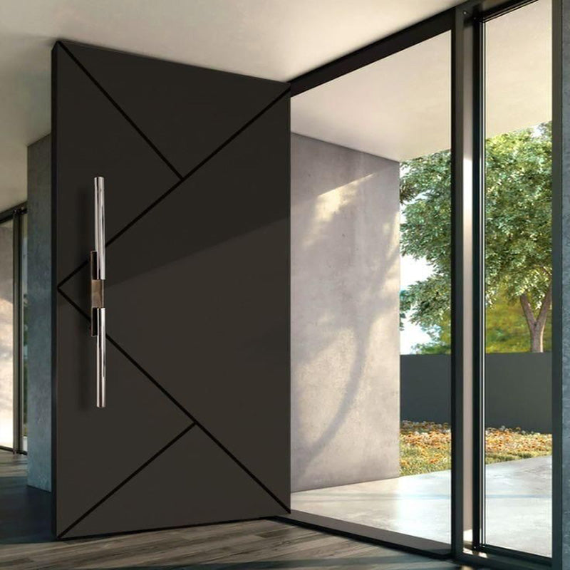 Premium durable modern Matte black pivot door