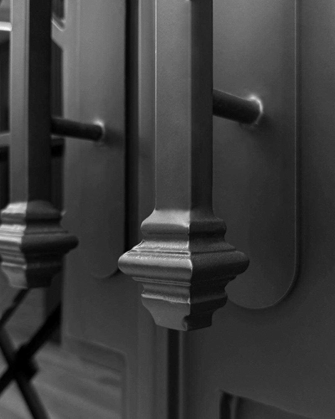 Modern Cross Double Iron Door