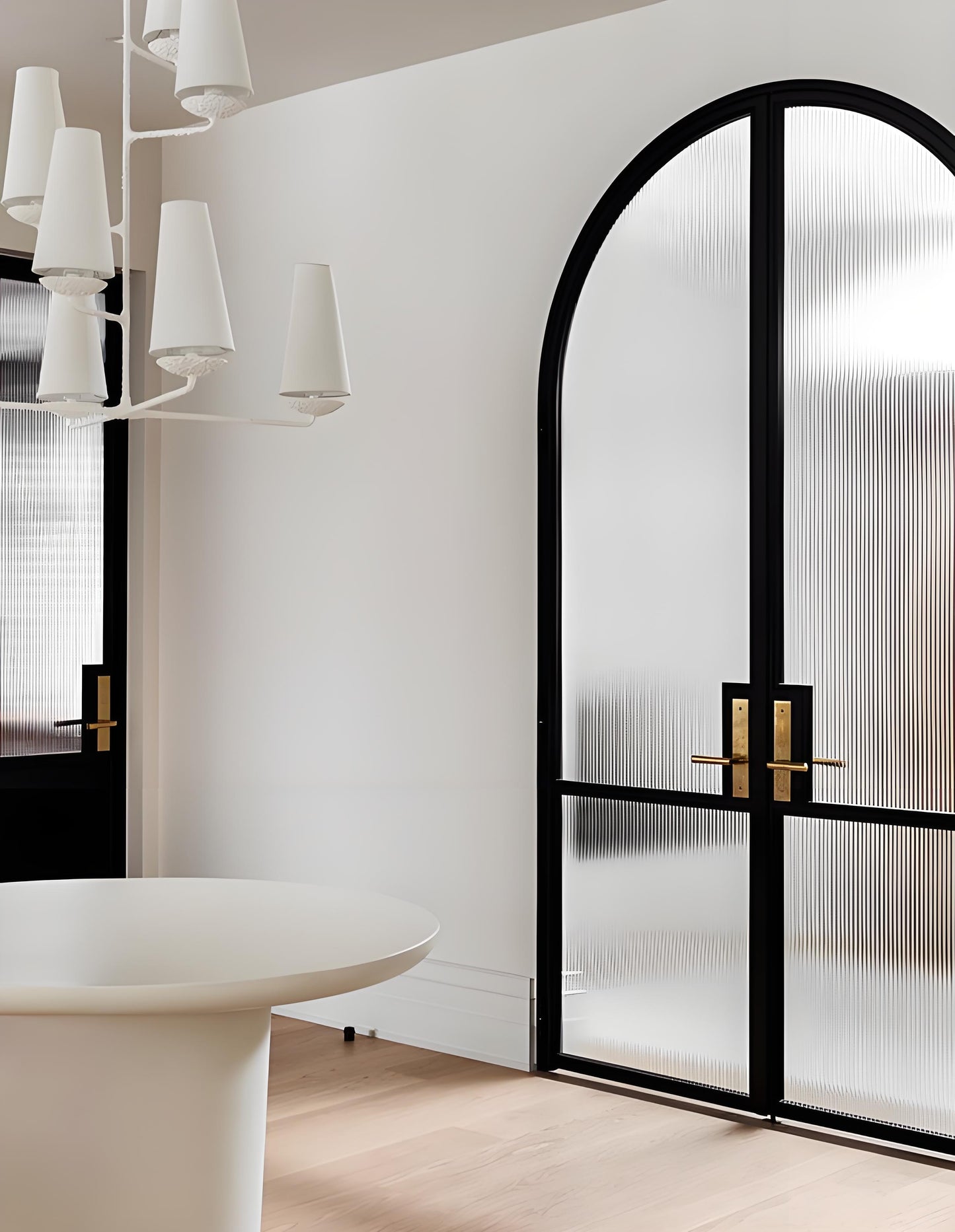 Double Interior Steel Modern French Doors
