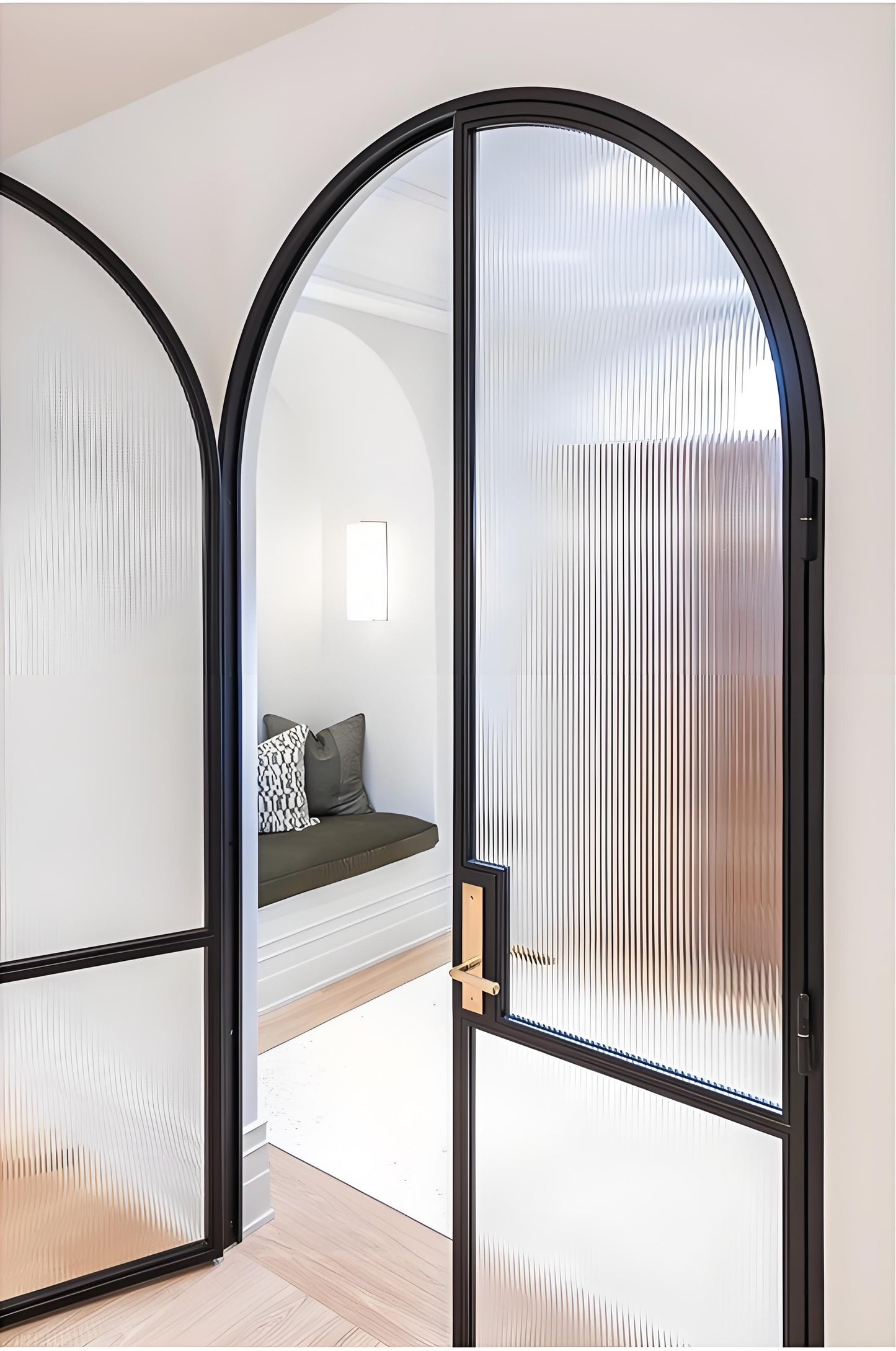 Double Interior Steel Modern French Doors