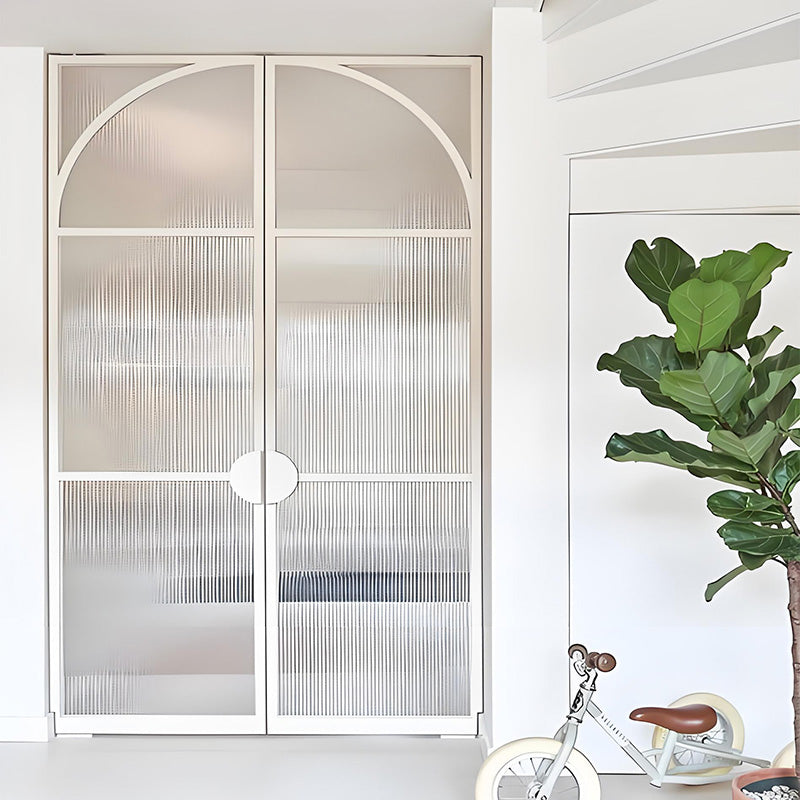 Modern White Double Steel French Doors