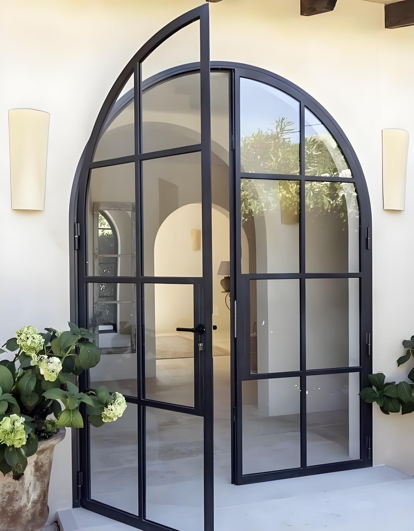 French Front Door Arched Interior Door