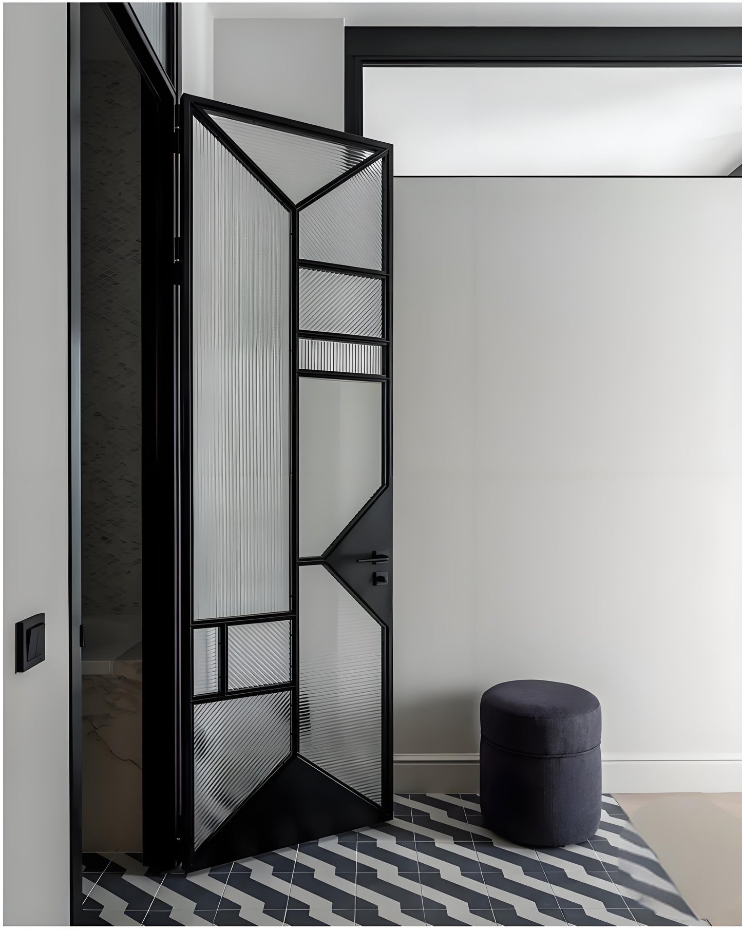 Single Interior French Door With Glass
