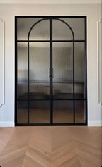 Interior steel double door pantry door design