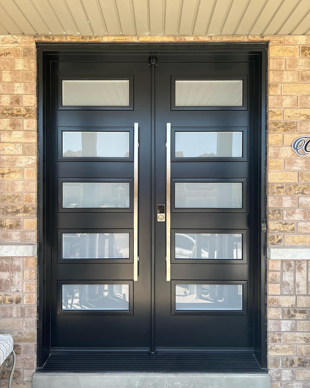 Exterior Modern Entry Door Glass Panel