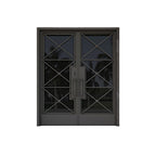 Custom double entry steel door