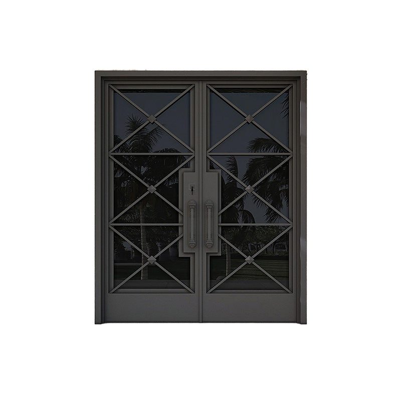 Custom double entry steel door