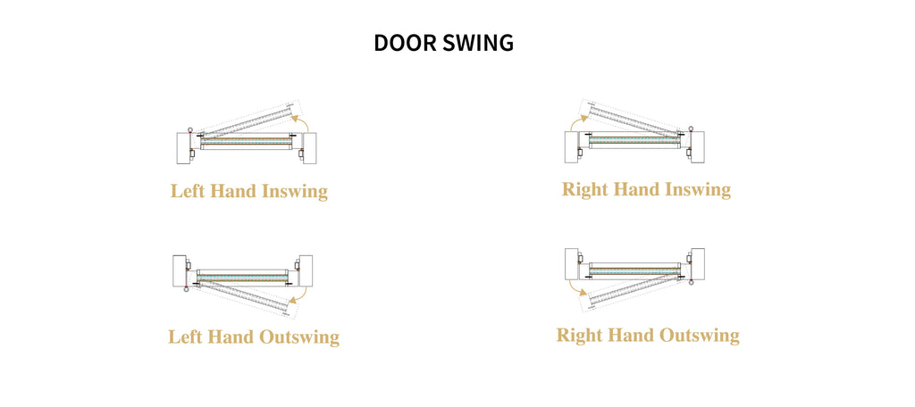 Modern glass iron door