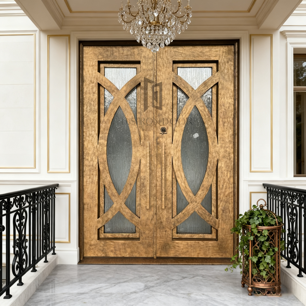 usirondoor Classic Bronze Double Entry Door
