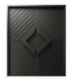 Batten steel hinge entry door