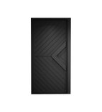 Batten steel hinge entry door