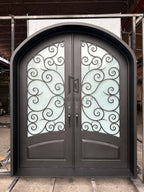Classic Arch Wrought Iron Door