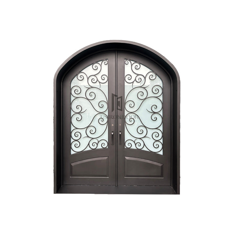Classic Arch Wrought Iron Door