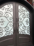 Classic Arch Wrought Iron Door