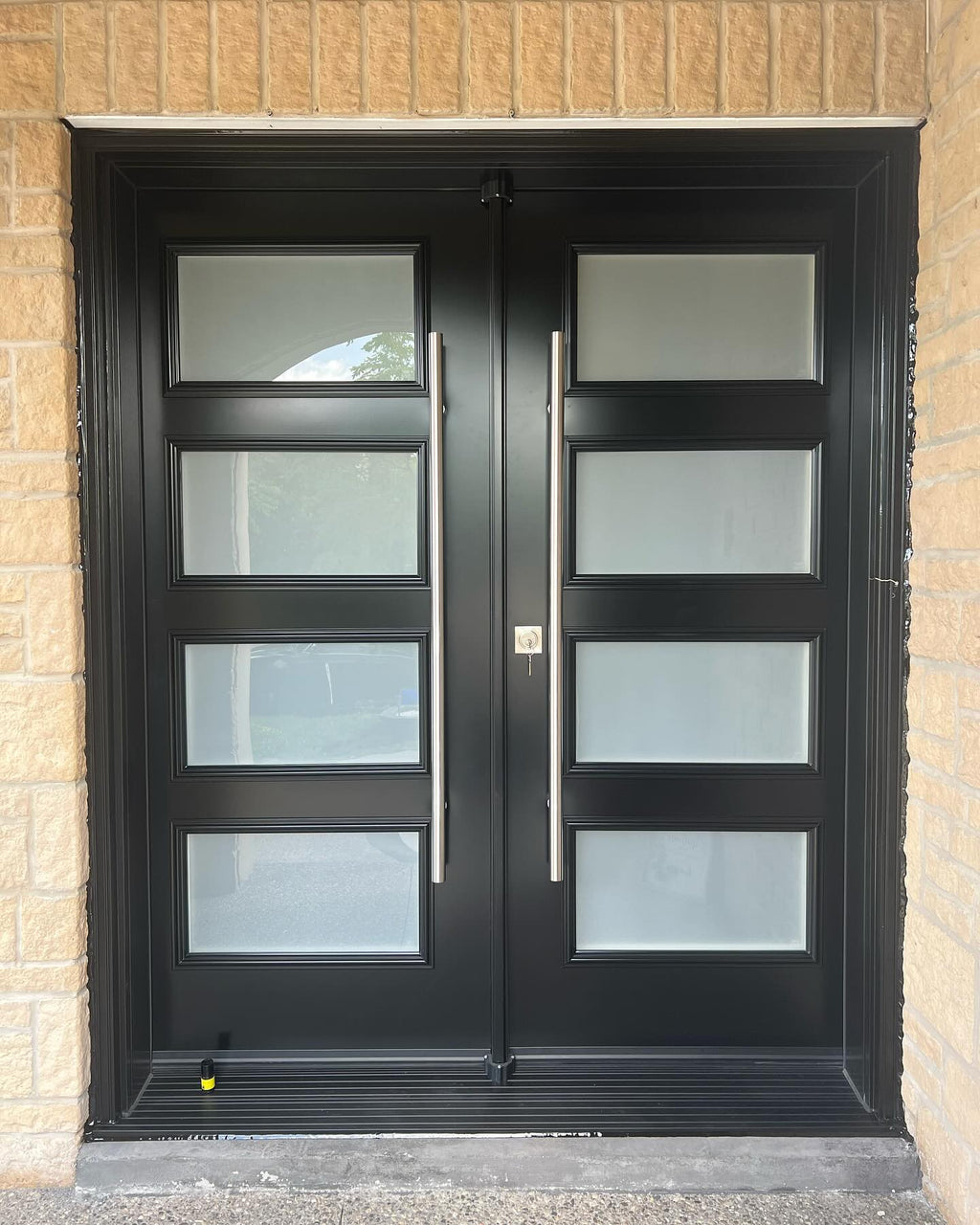 Exterior Modern Entry Door Glass Panel