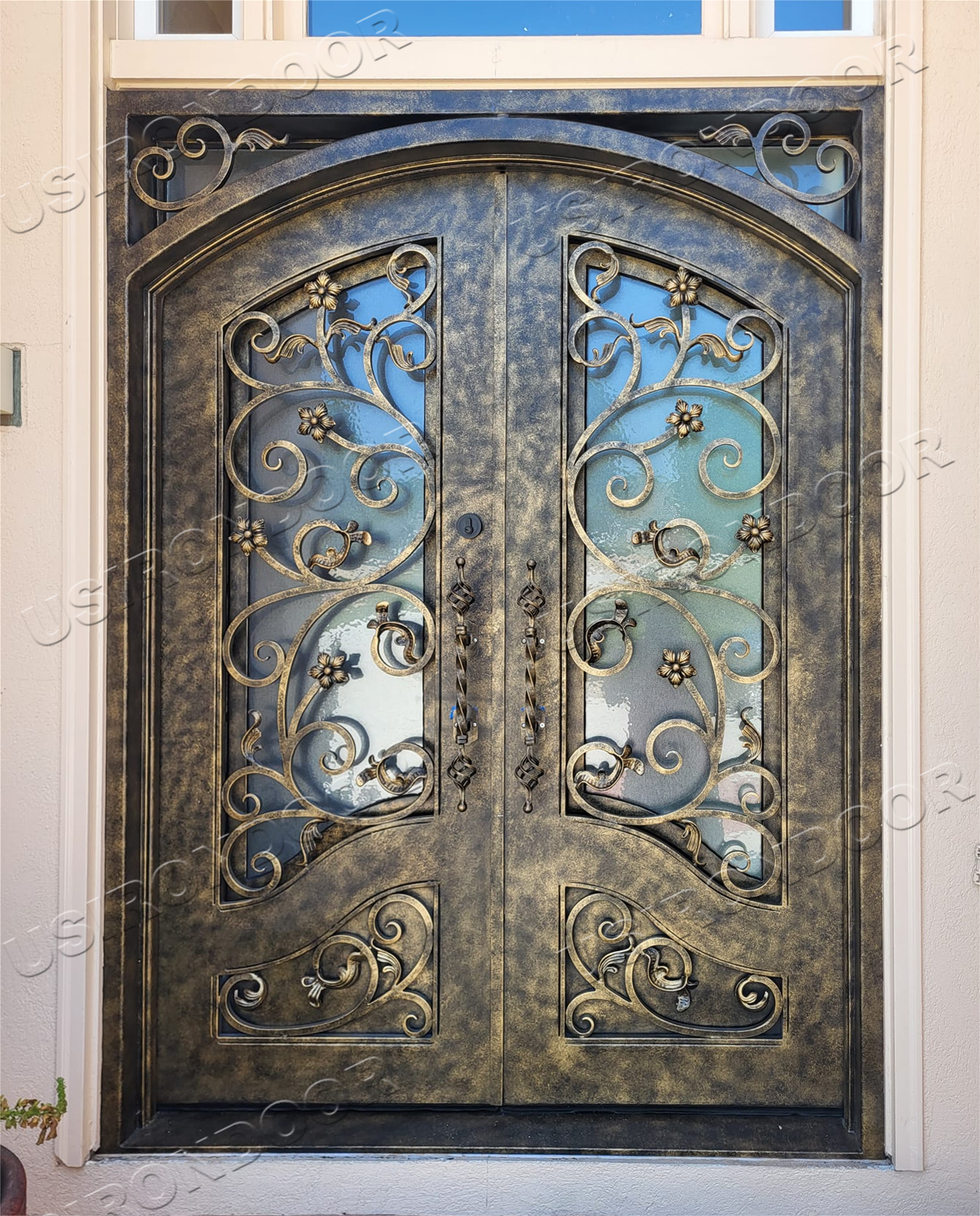 Exclusive design wrought iron door