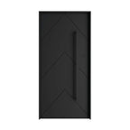 Steel pivot entry door