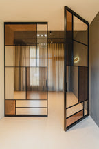 usirondoor interior Geometric design french steel door