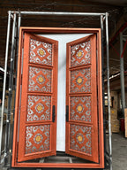 usirondoor Luxury style Wrought Iron Double Front Door