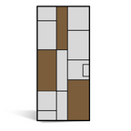 usirondoor interior Geometric design french steel door