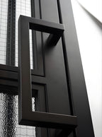 Steel Frame Iron Pivot Entry Door