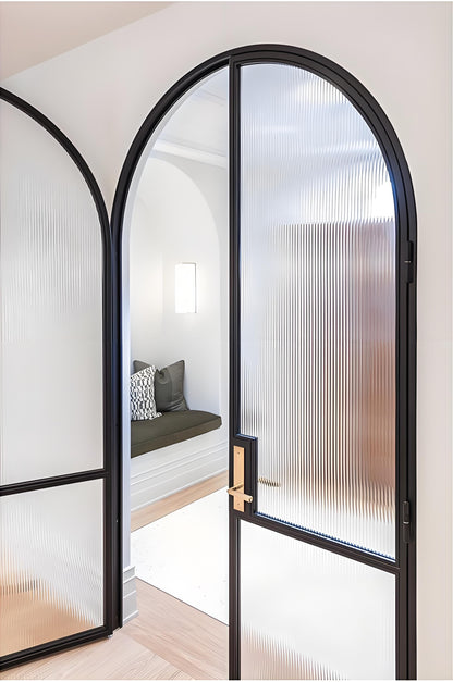 Double Interior Steel  Modern French Doors