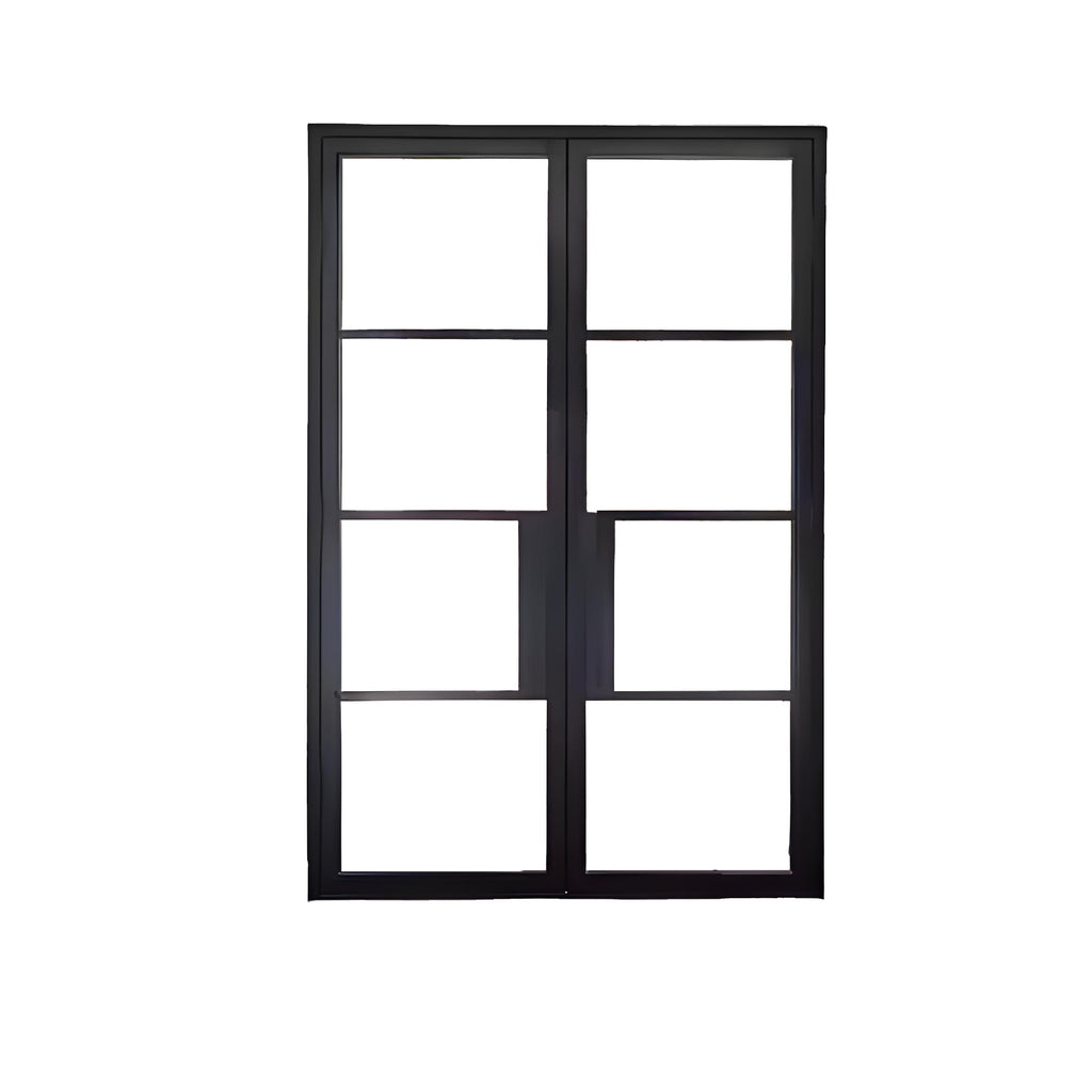 Simple Design Steel Glass French Door