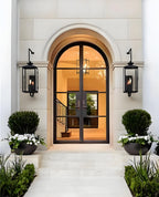 Black Double Front French Door