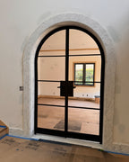 Black Double Front French Door