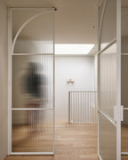 Modern White Double Steel French Doors