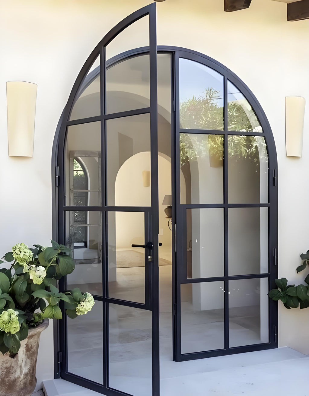 French Front Door Arched Interior Door