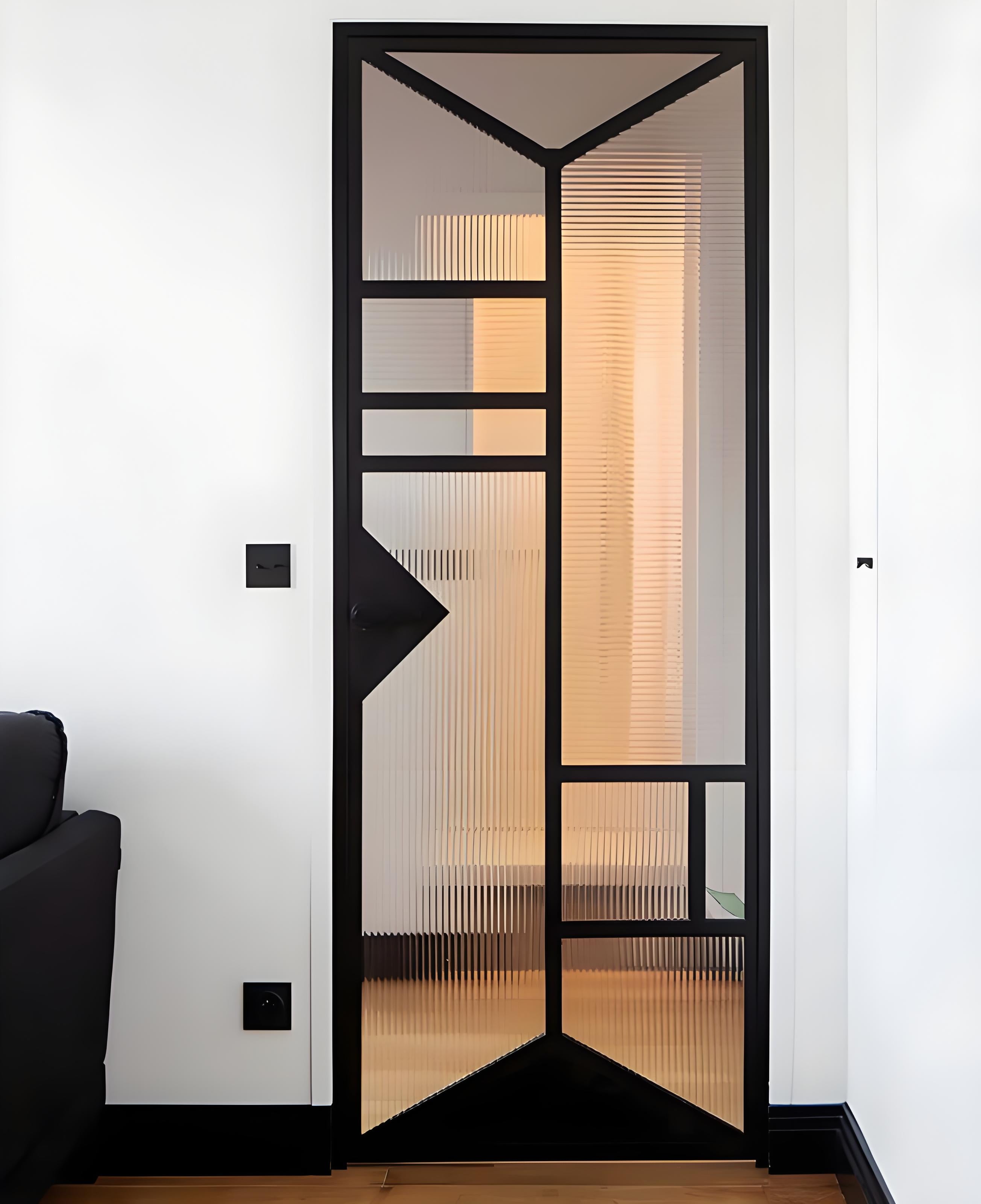 Single Interior French Door With Glass