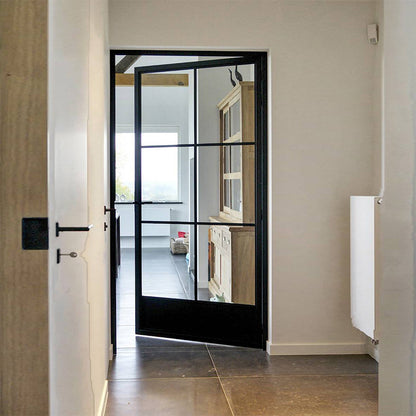 Single Steel French Door with Glass