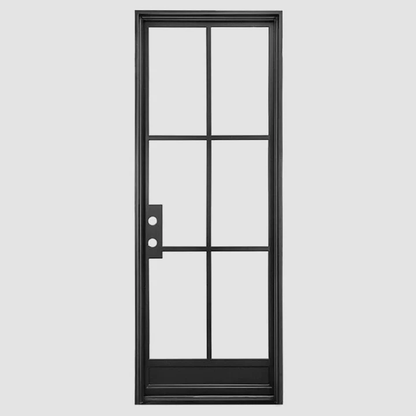 Single Steel French Door with Glass