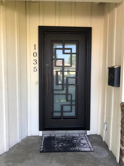 Single Front Entry Iron Door