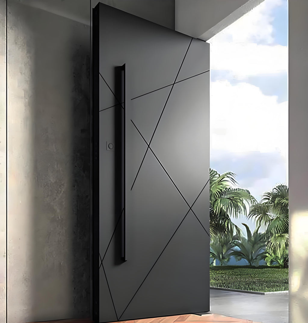 Line Minimalist modern entry door