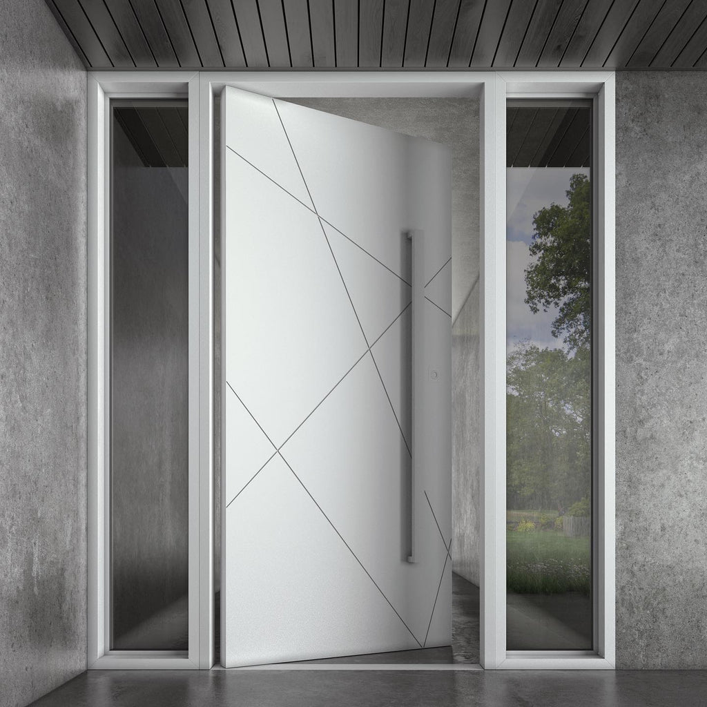Line Minimalist modern entry door