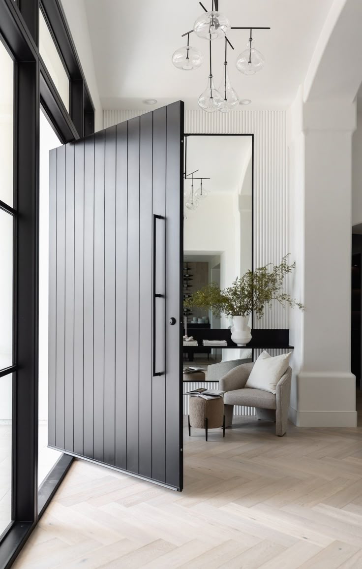 Modern pivot door
