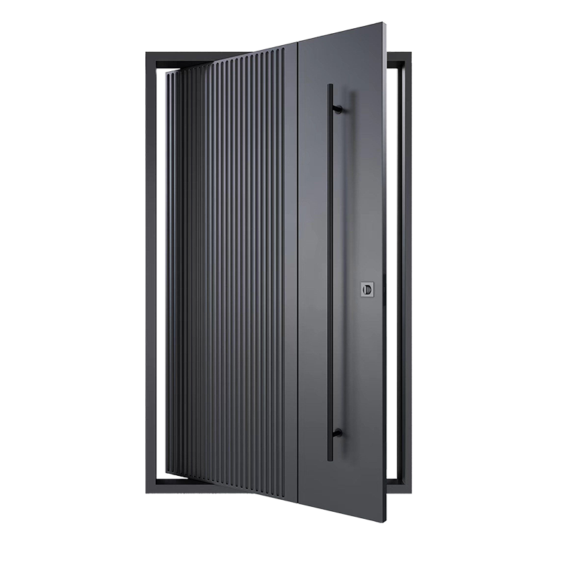 Steel Frame Iron Pivot Entry Door