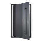 Steel Frame Iron Pivot Entry Door