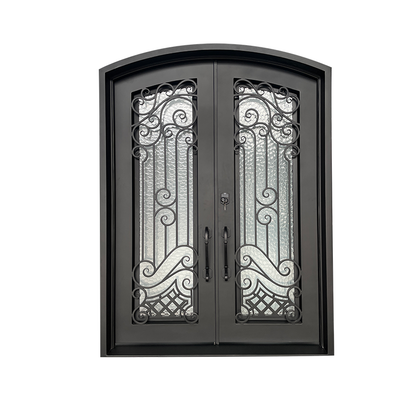 Wrought Iron Security Front Entry Door