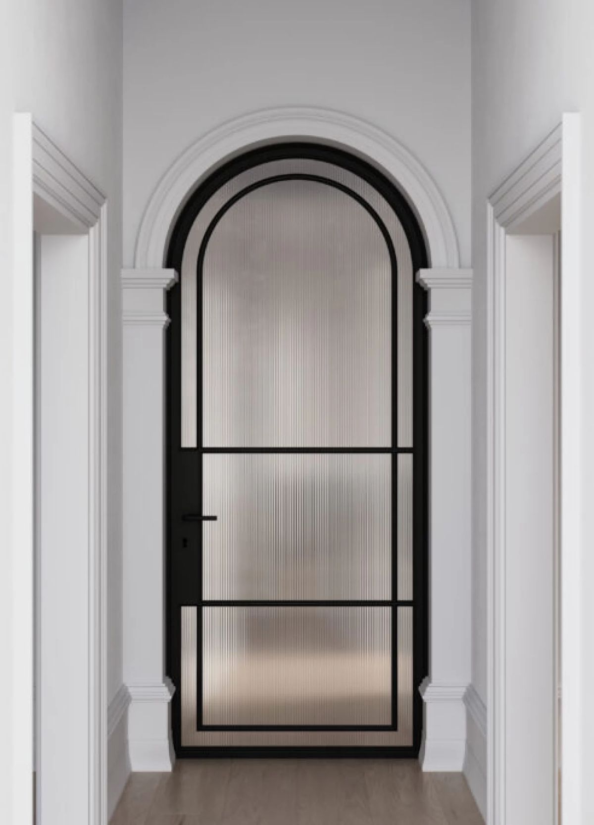 usirondoor- Arch top single steel door
