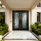 usirondoor custom wrought iron entry double door