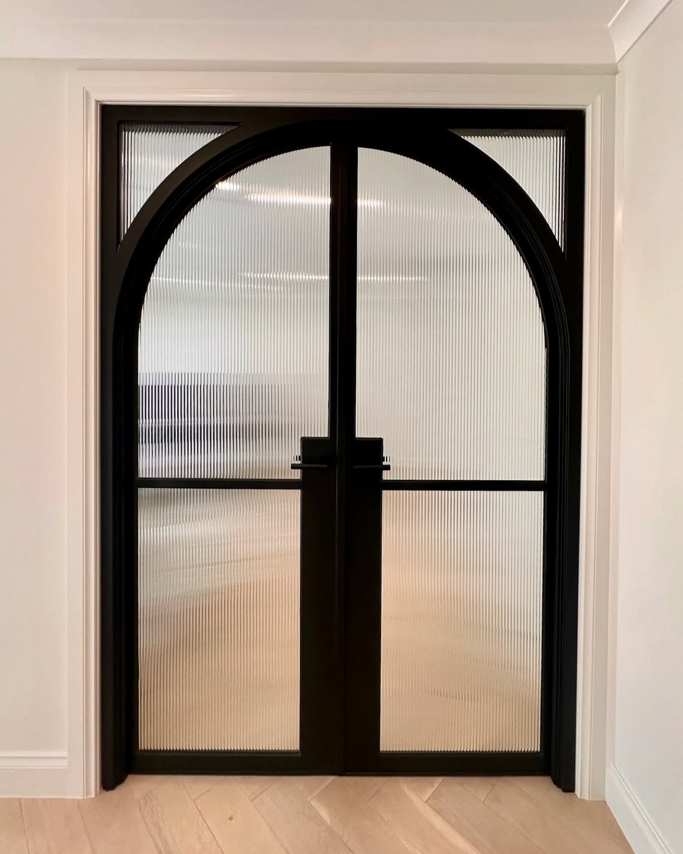 usirondoor- French steel double door interior