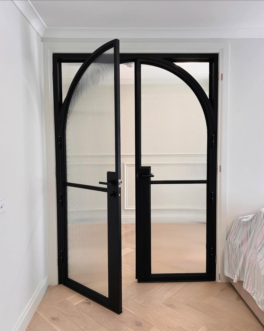 usirondoor- French steel double door interior