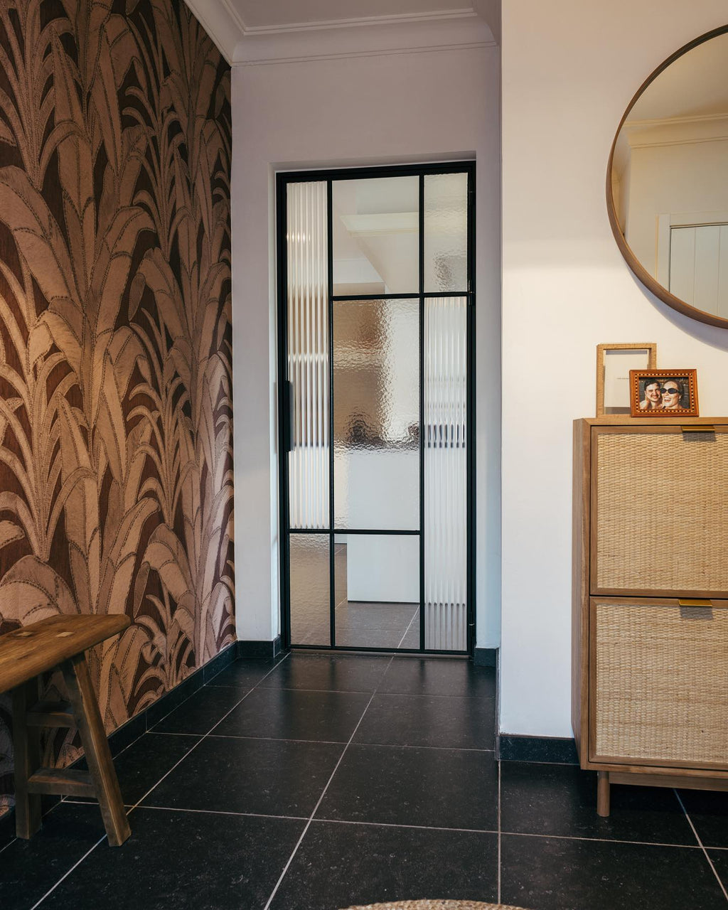 usirondoor-Interior single steel glass door spliced glass design