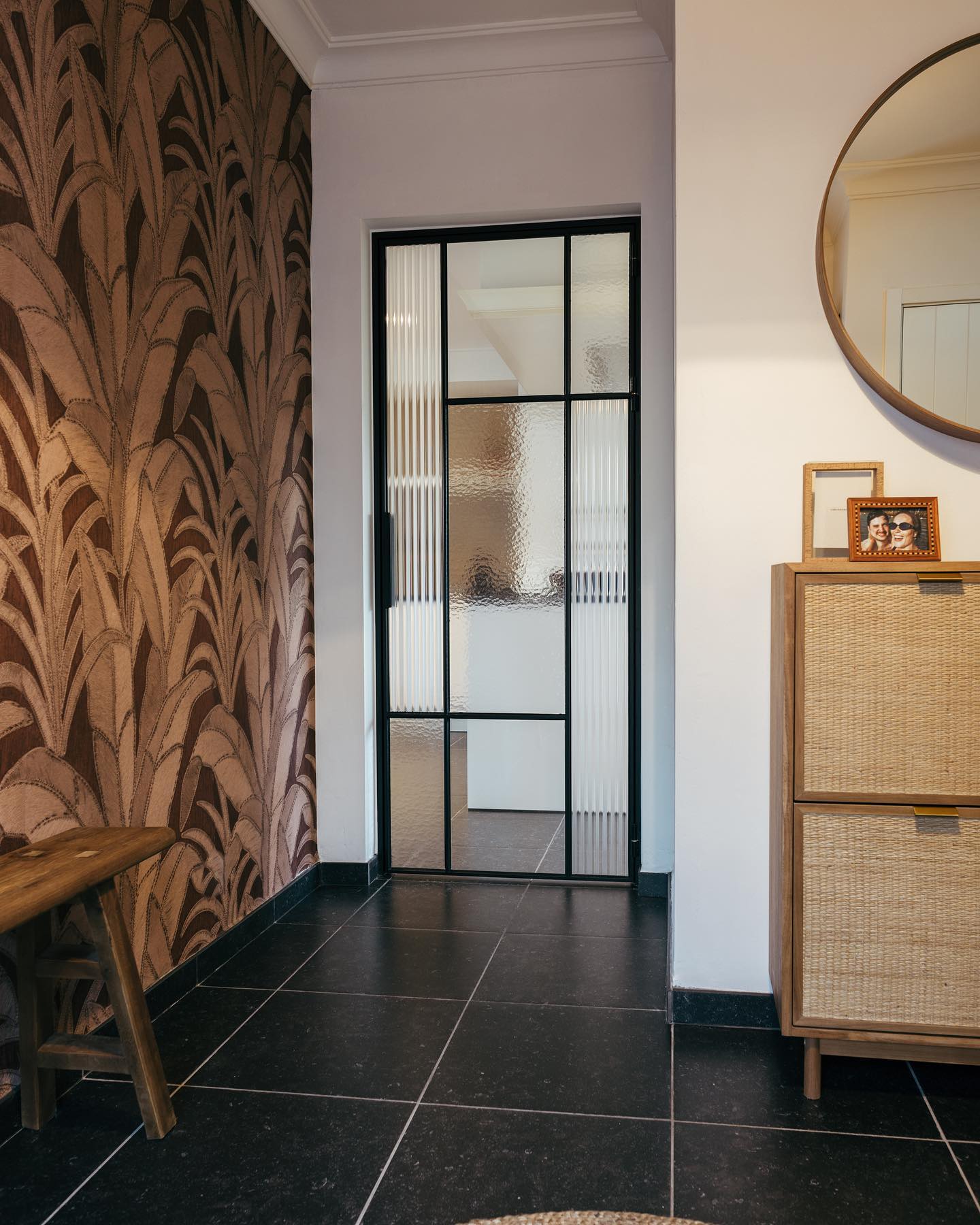 usirondoor-Interior single steel glass door spliced glass design