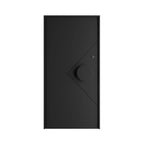 usirondoor Matte black iron entry pivot door