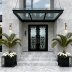 usirondoor Ornate wrought iron double door